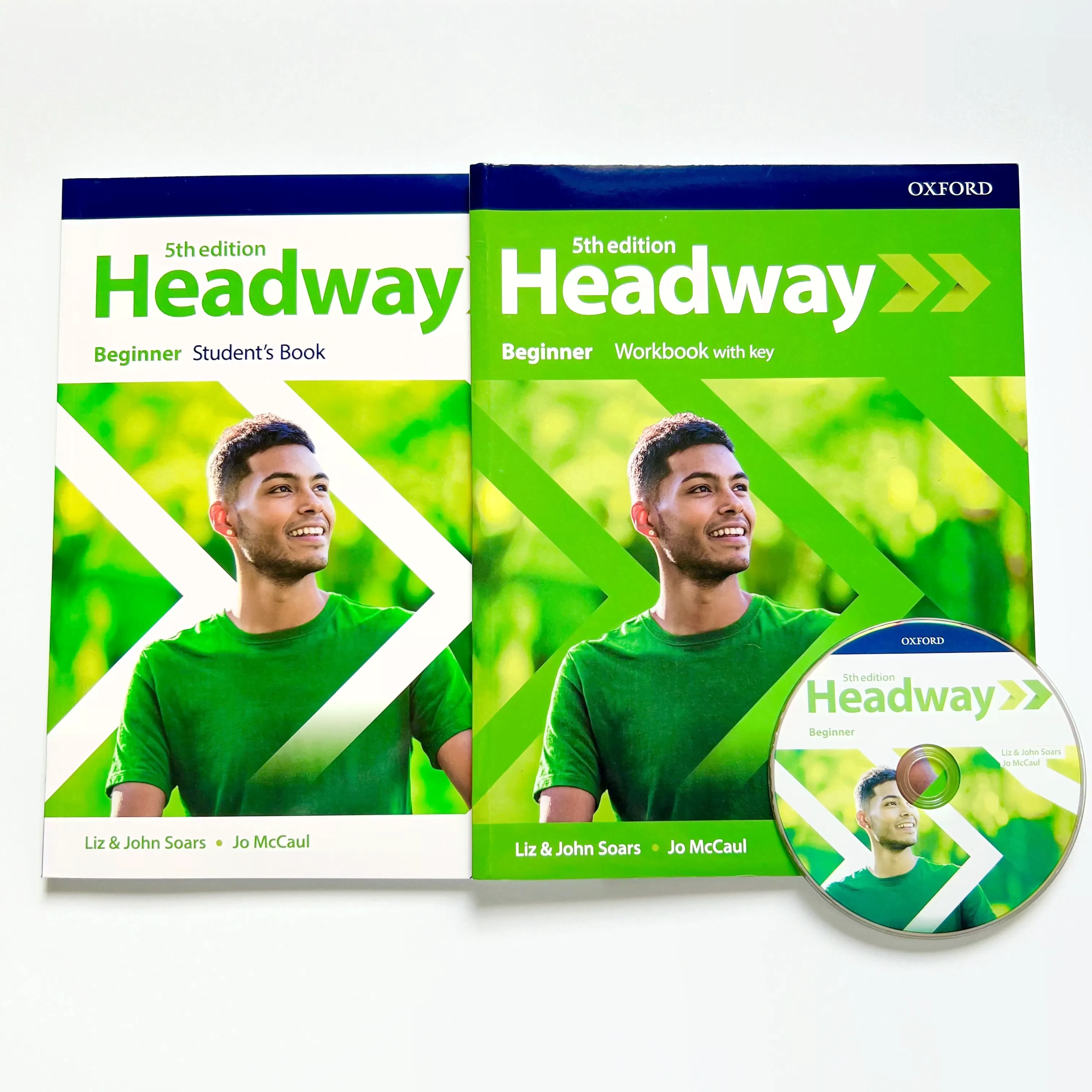 Headway Beginner 5th edition. ПОЛНЫЙ КОМПЛЕКТ: Учебник + Рабочая Тетрадь + диск | Soars Liz, Soars John