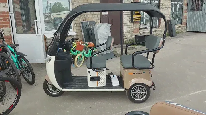 электрический трицикл с крышей за 135 тысяч АКБ 60v 32 ah