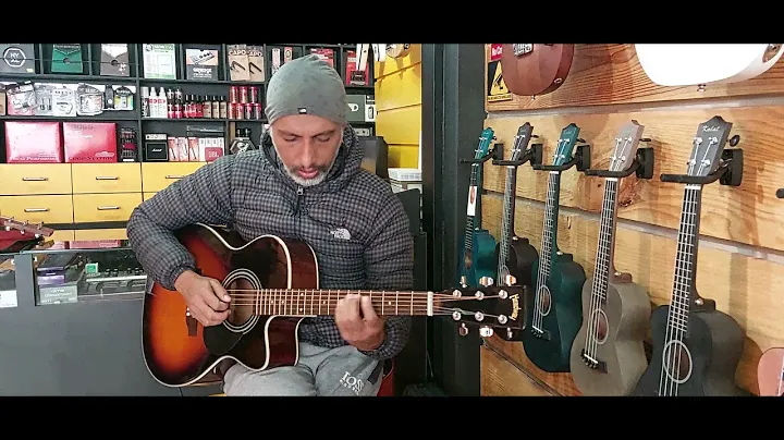 Shredding on an Headway Accoustic Guitar !