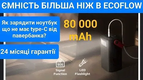 Тест та огляд Promate PowerMine-80. Як зарядити ноутбук від павербанка?