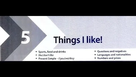 Headway Beginner 5th Workbook UNIT 5 - Things I like